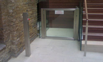 Stainless steel wheelchair lift