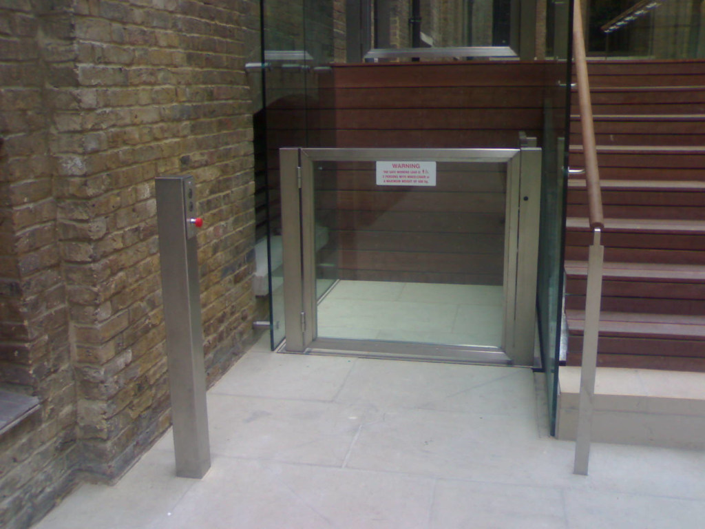 Stainless steel wheelchair lift