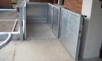 Weather proof wheelchair lift